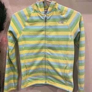 The North Face Kids Jacket - Yellow and Blue Stripes